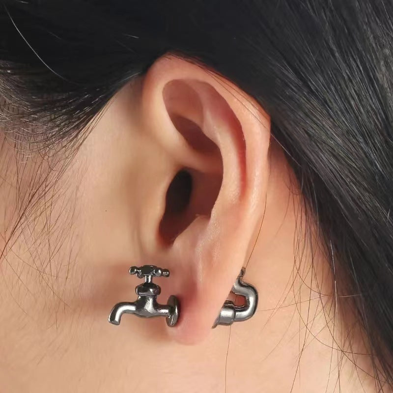 Wholesale Faucet Earrings Creative Detachable Earrings